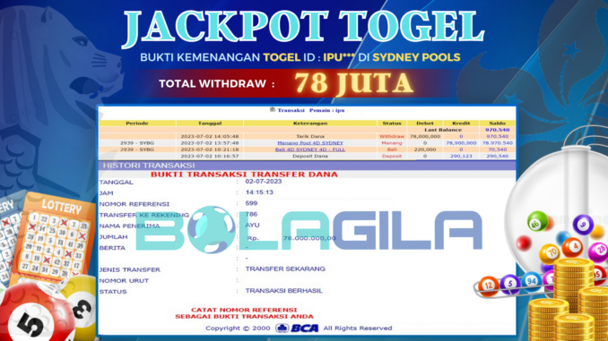 bukti jp bolagila #244