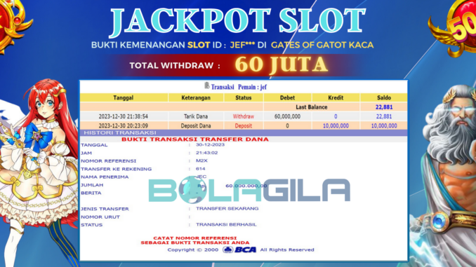 BUKTI JP BOLAGILA #588