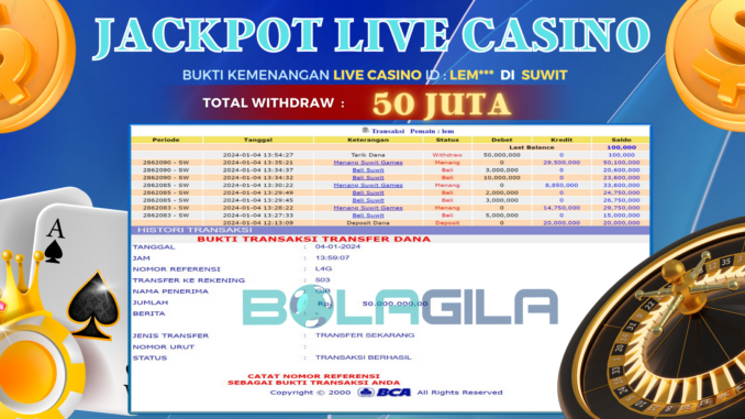 BUKTI JP BOLAGILA #596